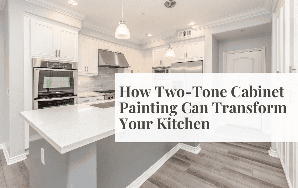 two-tone cabinet painting